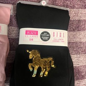 Soft fleece lined leggings 1 pair